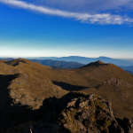 Blick hinaus zu den Vulkanen